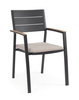 BIZZOTTO krzesło ogrodowe ZELMAR szare