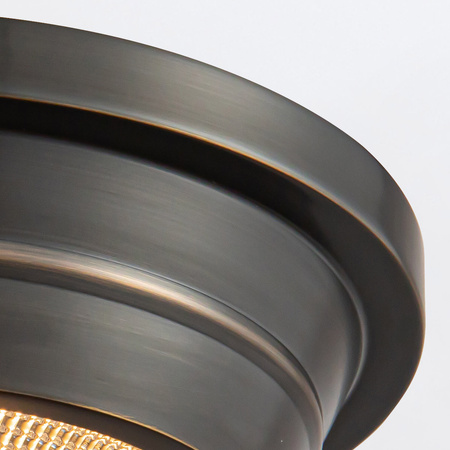 Mały plafon Willard - 1 źródło światła - Miejski brąz Quintiesse QN-WILLARD-F-S-UBZ-PG