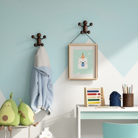 UMBRA wieszak ścienny WOODY WALL  HOOK czarny/orzechowy