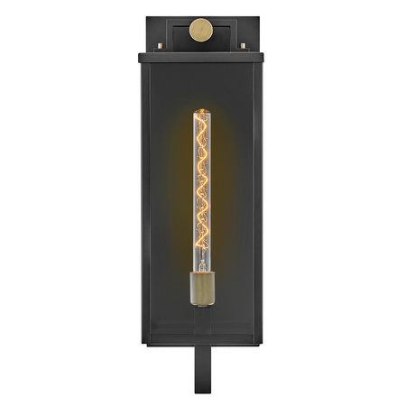 Duża latarnia naścienna Catalina - 1 źródło światła - Czarny, oksydowany brąz Quintiesse QN-CATALINA-L