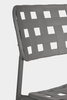 BIZZOTTO krzesło barowe ogrodowe CLOVER   szare