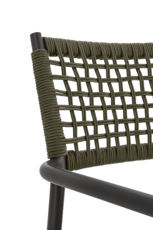 BIZZOTTO krzesło ogrodowe CALETA czarne   / zielone
