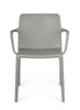 BIZZOTTO krzesło ogrodowe CHLORIS ARM     szare