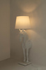 Lampa podłogowa KOŃ HORSE STAND S biała - włókno szklane