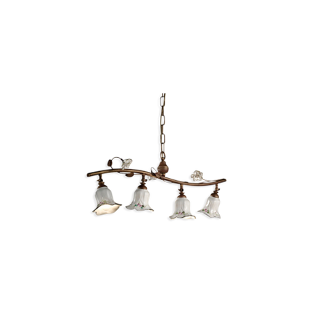 SOSPENSIONE A 4 LUCI / PENDANT A 4 LUCI PISA Ferroluce C1207-4