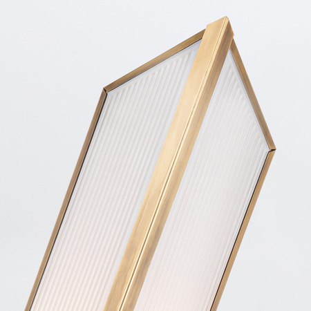 Kinkiet Cairo - 1 źródło światła - Vintage mosiądz Quintiesse QN-CAIRO-1WB-VBS-CR