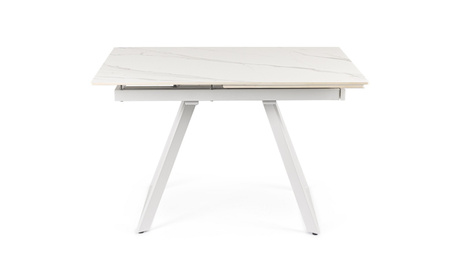 BIZZOTTO stół ogrodowy REETA 120-180      biały / rozkładany