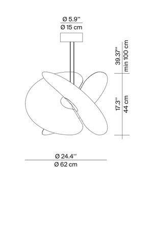 Levante ø 102 cm – push/DALI LUCEPLAN A06/2D