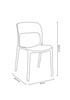 MODESTO krzesło ZING białe - polipropylen