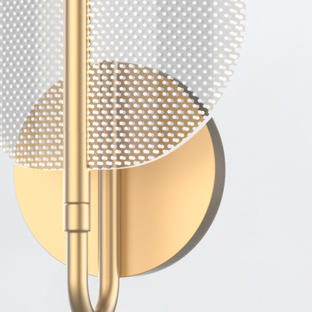 Kinkiet LED Floriana - Naturalny mosiądz Quintiesse QN-FLORIANA-1W-NBR