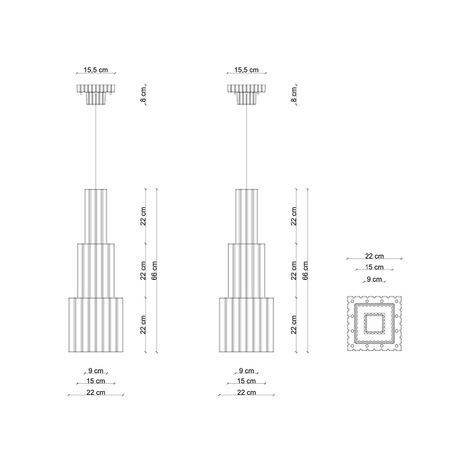 Ferroluce METRA C2831 lampa wisząca