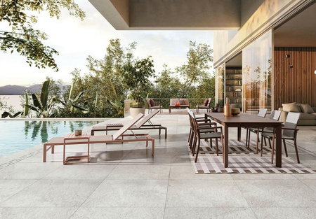 BIZZOTTO stolik ogrodowy KONNOR brązowy