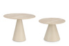 BIZZOTTO zestaw stolików kawowych HARDY   beżowy