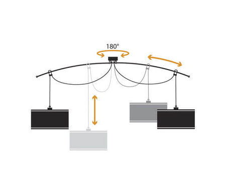 LUMINA MOOVE DOPPIA LAMPA WISZĄCA KOLORY