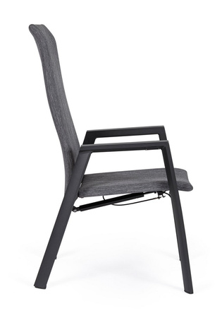 BIZZOTTO krzesło ogrodowe ETHAN szary