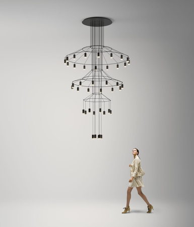 VIBIA WIREFLOW 0378 Lampa Wewnętrzna Wisząca