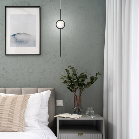 Lampa wisząca Barletta - 1 źródło światła - Matowa czerń Quintiesse Eurofase QN-BARLETTA-1P-BK