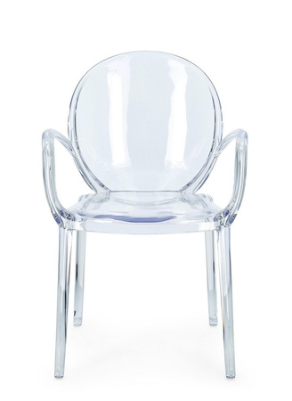 BIZZOTTO krzesło ogrodowe CAMILLA         transparentne