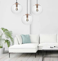 Lampa wisząca SANDRA 20 miedziana - szkło, metal