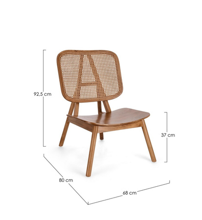 BIZZOTTO fotel YVES naturalny