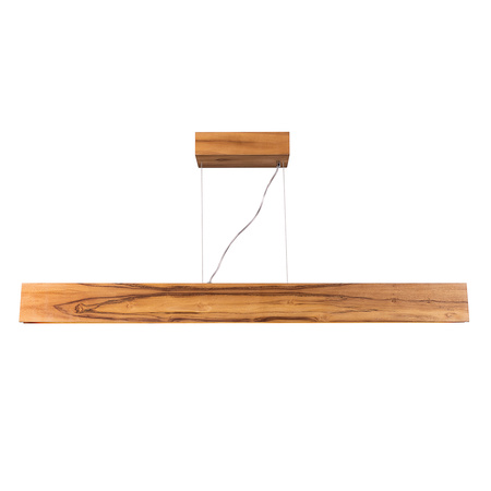 Lampa wyspowa Clean Brązowy, Drewno Quintiesse Accord QN-CLEAN-LED-LP-127-TEAK