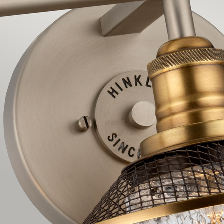 Kinkiet Rigby - 3 źródła światła - Antyczny nikiel / Stary mosiądz Rigby Quintiesse Hinkley QN-RIGBY3-BATH-AN