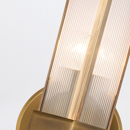 Kinkiet Cairo - 2 źródła światła - Vintage mosiądz Quintiesse QN-CAIRO-2WB-VBS-CR