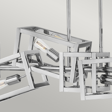 Lampa wisząca Ensemble - 6 źródeł światła - Polerowany nikiel Ensemble Quintiesse Hinkley/ Fredrick Ramond QN-ENSEMBLE6-PN