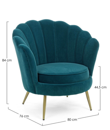 BIZZOTTO fotel GILIOLA niebieski