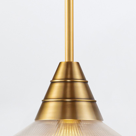 Lampa wisząca Willard - 1 źródło światła - Vintage mosiądz Quintiesse QN-WILLARD-P-VBS-PG