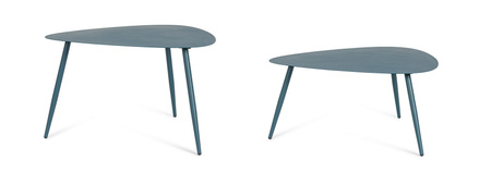 BIZZOTTO zestaw stolików ogrodowych       YVONNE niebieski