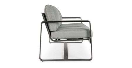 BIZZOTTO sofa 3-osobowa ogrodowa          MERRIGAN szara