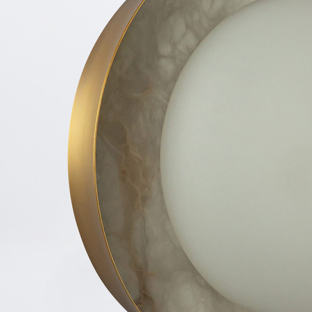 Kinkiet LED Alonso - Vintage mosiądz Quintiesse QN-ALONSO2-VBS-AR