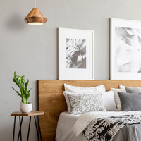 Lampa wisząca Diamond Brązowy, Drewno Quintiesse Accord QN-DIAMOND-P-S-TEAK