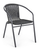 BIZZOTTO krzesło ogrodowe RIPLEY czarne