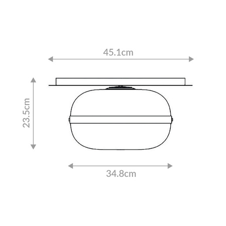 Średni plafon Nottingham - 1 źródło światła - Antyczny mosiądz Quintiesse Eurofase QN-NOTTINGHAM-F-M-AB