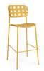 BIZZOTTO krzesło barowe ogrodowe CLOVER   żółte