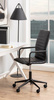 ACTONA fotel biurowy WINSLOW - czarny, ekoskóra