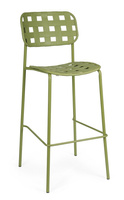 BIZZOTTO krzesło barowe ogrodowe CLOVER   zielone