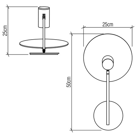 Kinkiet Dot Brązowy, Drewno Quintiesse Accord QN-DOT-WB1-TEAK