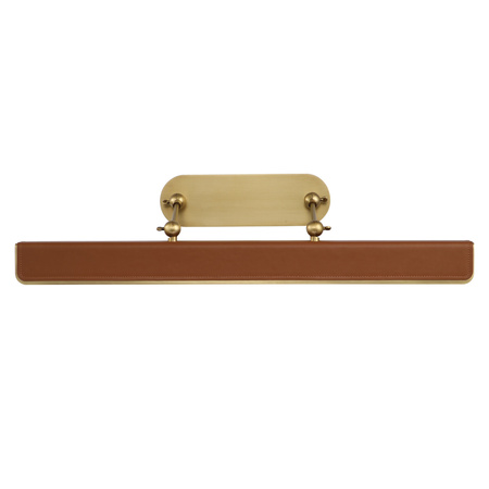 Duża obrazówka LED Valise Picture - Vintage mosiądz, skóra koniakowa Quintiesse QN-VALISE-PL-L-VBS-CL