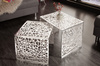INVICTA zestaw stolików ABSTRACT srebrny - aluminium