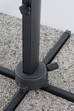 BIZZOTTO parasol ogrodowy INES jasny      szary