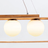 Lampa wisząca Sfera Brązowy, Drewno Quintiesse Accord QN-SFERA-3P-TEAK