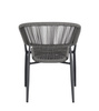 BIZZOTTO krzesło ogrodowe ALGAIDA szare