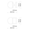  Ferroluce Habea C2782 kinkiet granatowy
