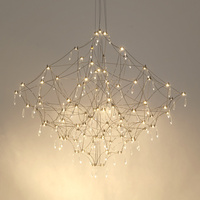 MOOSEE lampa wisząca CONSTELATION 77 - LED, stal szczotkowana