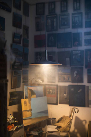 Lampa wisząca Aplomb Large LED - Brązowa FOSCARINI