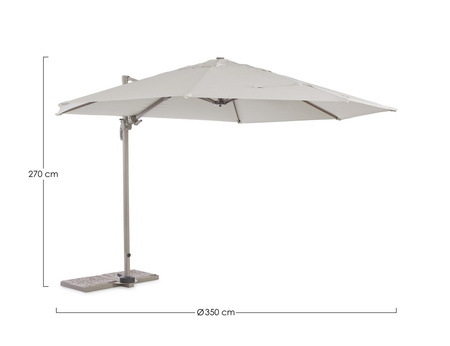 BIZZOTTO parasol ogrodowy ORLAND beżowy