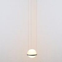 Vibia Palma Lampa Wisząca LED, 1-punktowa, szer. 22, wys. 200, GL 22 cm, Grafitowy Mat Opal Mat